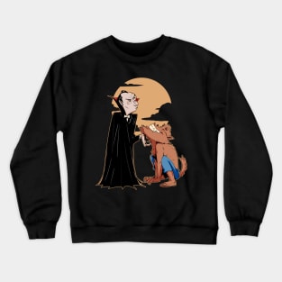 Dracula vs werewolf Crewneck Sweatshirt